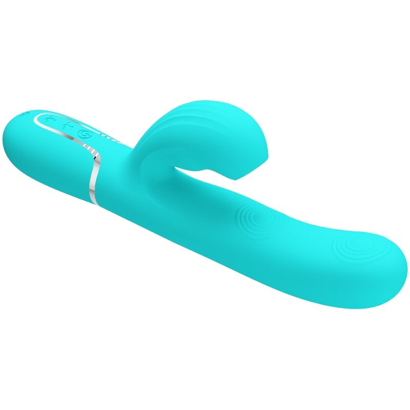 Pretty Love Perlita Multifunction 3 en 1 Vibrador G-Spot Aqua Green