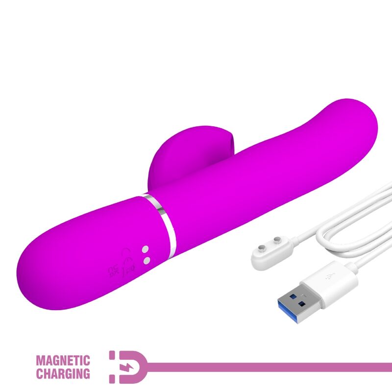Pretty Love Perlita Multifunction 3 en 1 Vibrador G-Spot Violeta