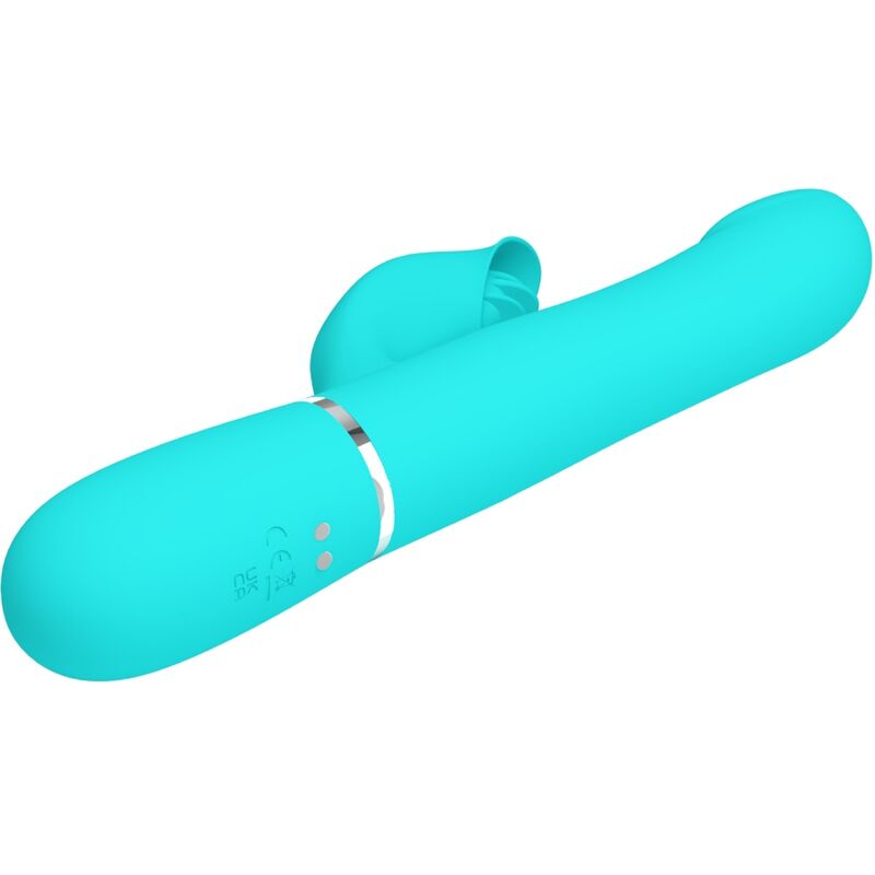 Pretty Love Rabbit Vibrator Pearls Aqua Green
