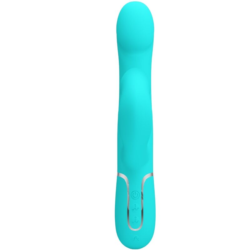 Pretty Love Rabbit Vibrator Pearls Aqua Green
