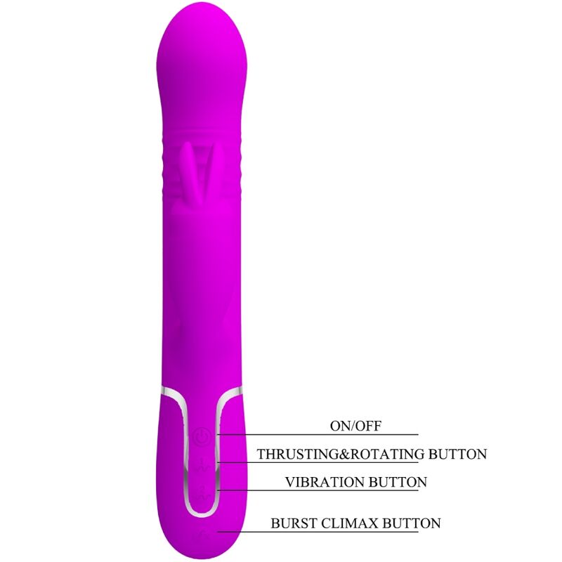 Pretty Love Coale Rabbit Vibrator Pearls Violet