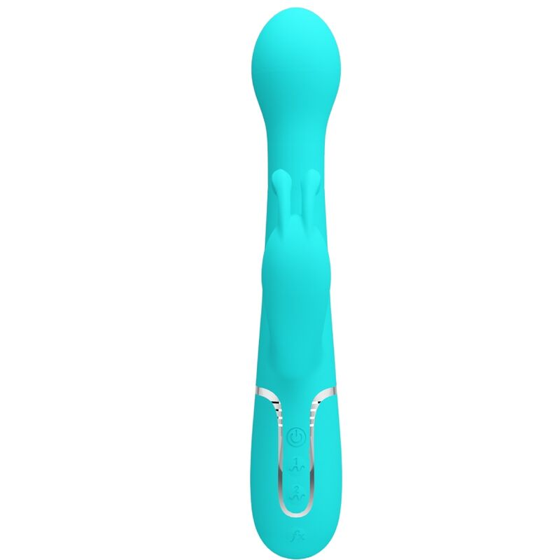 Pretty Love Dejon Rabbit Vibrator 3 en 1 Multifunction Aqua Green