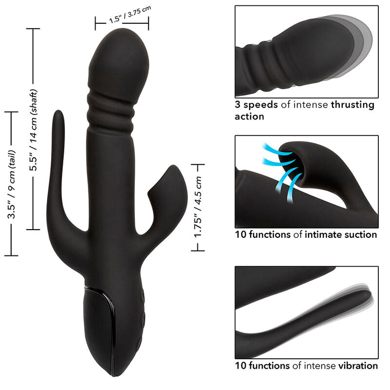 CalExotics Triple Euphoria Black - Vibrador