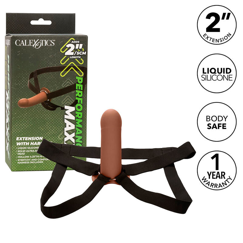 CalExotics Performance Maxx Extension with Harness - Brown Skin