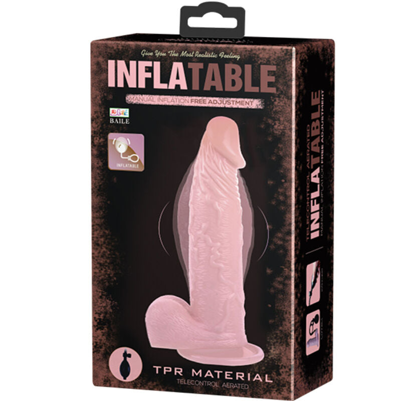 Baile Inflatable Dildo Hinchable Realista con Ventosa 15 cm