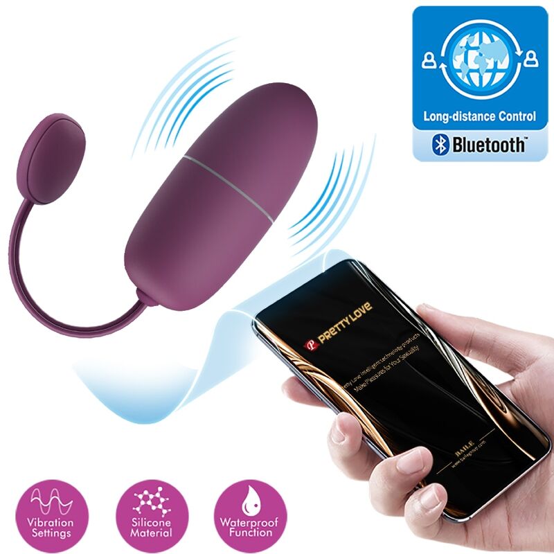 Pretty Love Nymph - Huevo Vibrador Control por App Lila