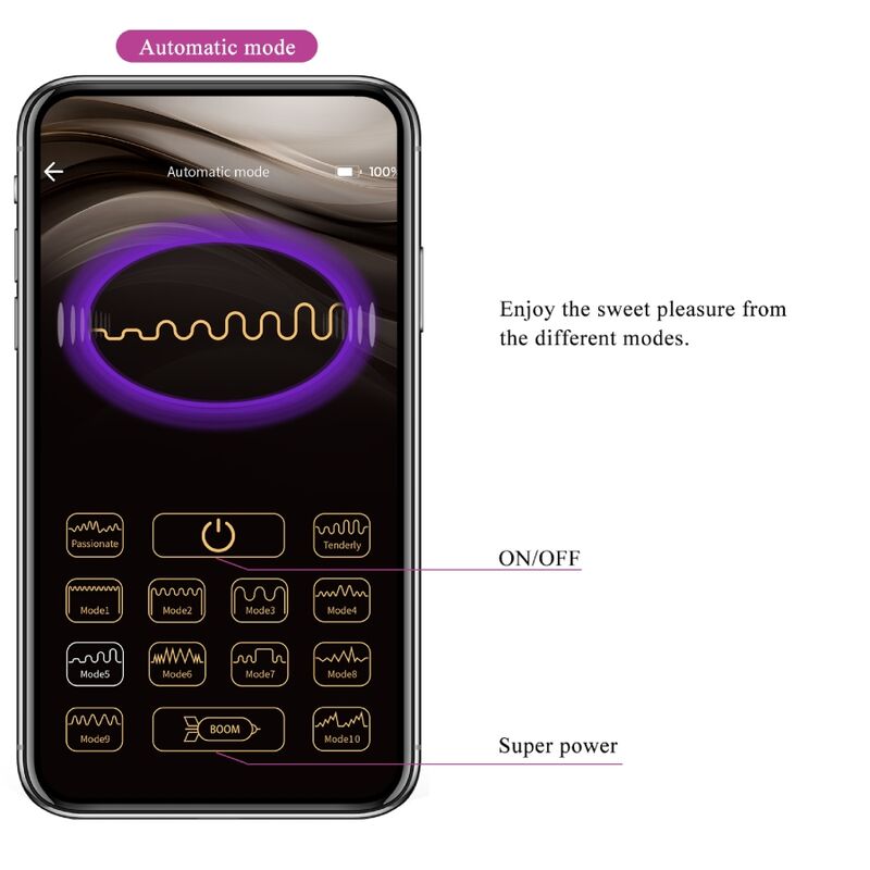 Pretty Love Nymph - Huevo Vibrador Control por App Lila