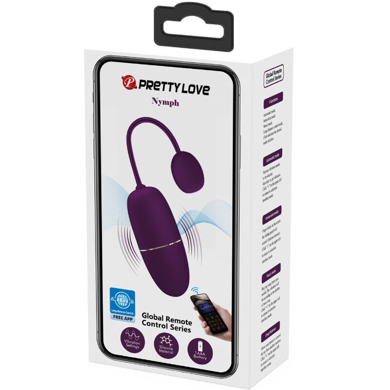 Pretty Love Nymph - Huevo Vibrador Control por App Lila