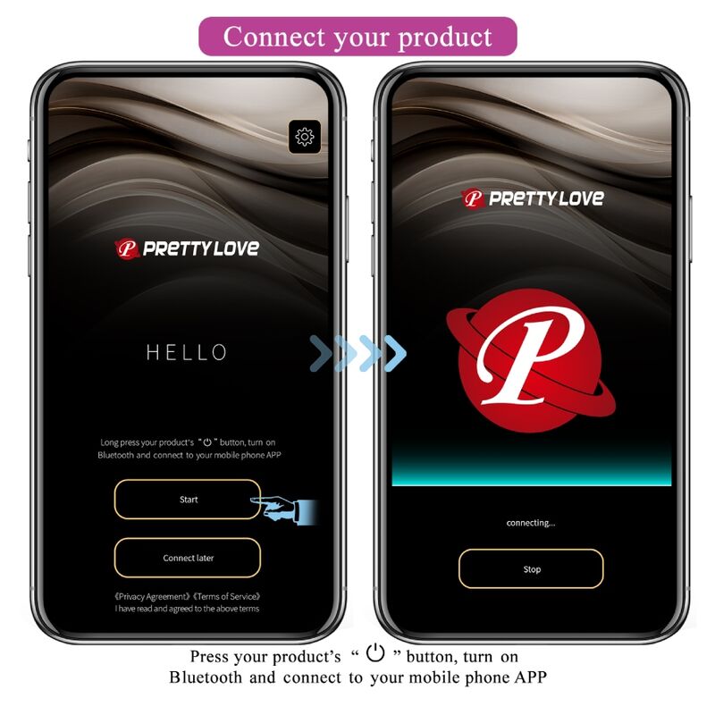 Pretty Love Baird G-Spot 12 Vibraciones Recargable Lila con App