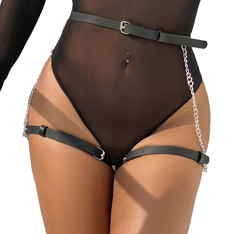 Subblime Leather Belt Harness Negro - Arnés Halter Sexy