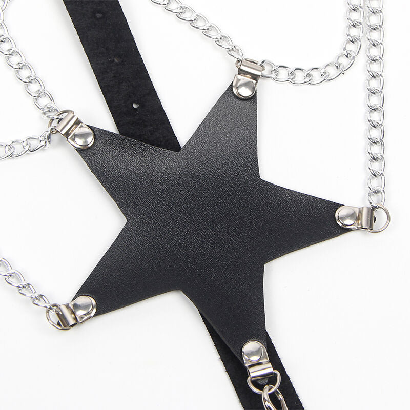 Subblime Full Body Harness con Detalle Star Chain - Lencería Fetish
