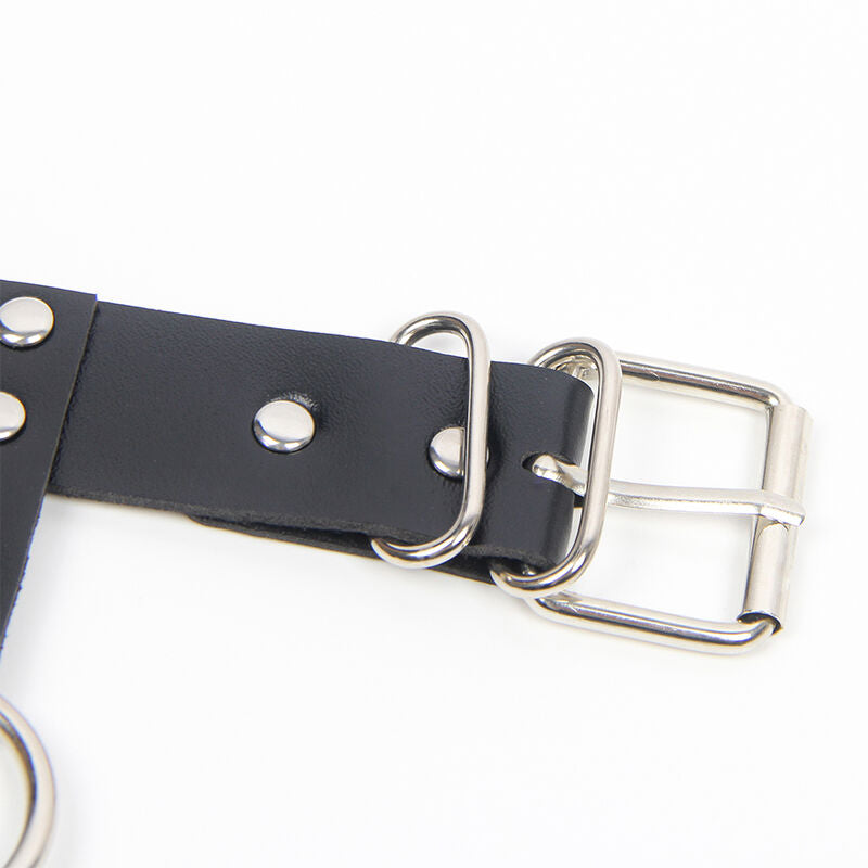 Subblime Harness Bra con Collar y Cadenas - Diseño Fetish