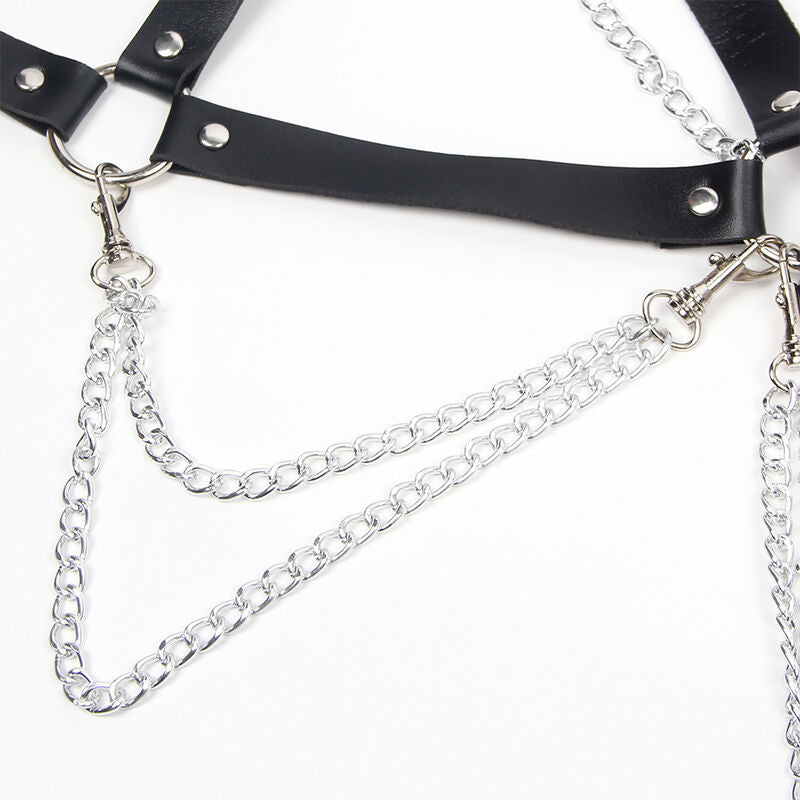 Subblime Harness Bra con Detalle de Cadena - Talla Única