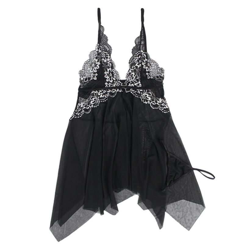 Subblime Babydoll Tulle con Encaje en el Pecho - Talla L/XL
