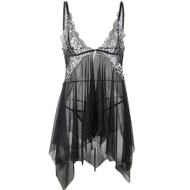 Subblime Babydoll Tulle con Encaje en el Pecho - Talla L/XL