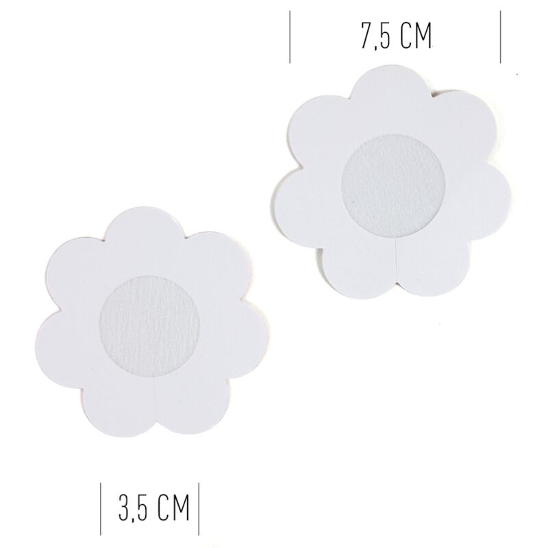 Secret Play WOW BOOBS! Adhesivos Florales para Pecho - 2 Pares Reutilizables