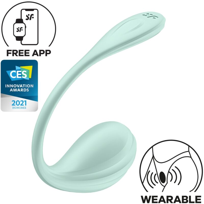 Satisfyer Smooth Petal G-Point Stimulator Water Green con App