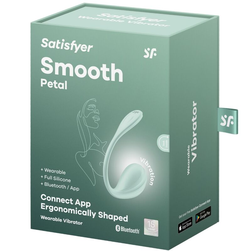 Satisfyer Smooth Petal G-Point Stimulator Water Green con App