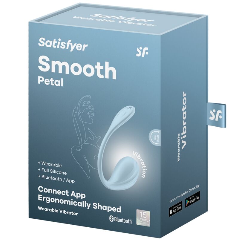 Satisfyer Smooth Petal G-Point Stimulator Sky Blue con App