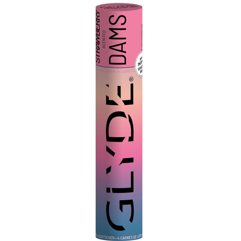 Sheer Glyde Dams Láminas Látex Oral Sex Strawberry