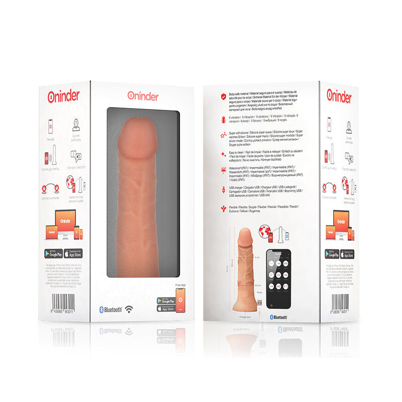 Oninder Large Bogotá Vibrador 9 Velocidades 22 cm