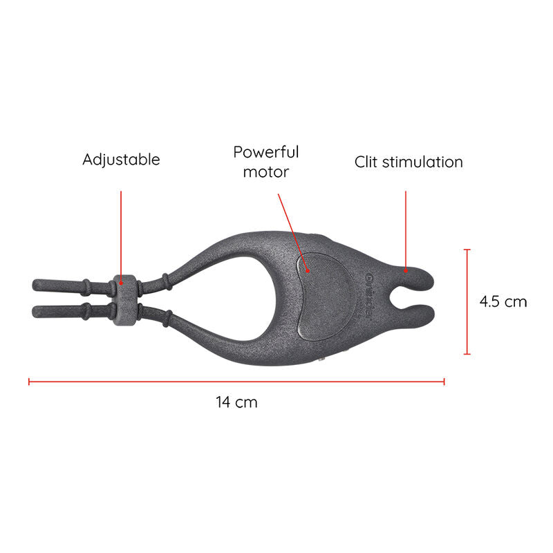 Anillo Vibrador Recargable Oninder Pampa con Estimulador de Clítoris y App