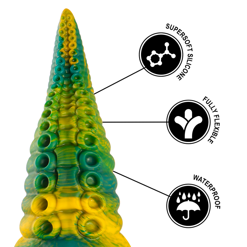 Epic Cetus Green Tentacle Dildo Talla Grande