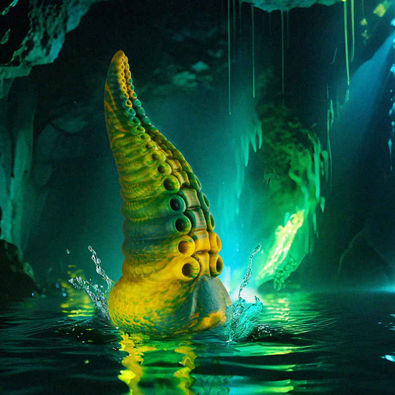 Epic Cetus Green Tentacle Dildo Talla Grande
