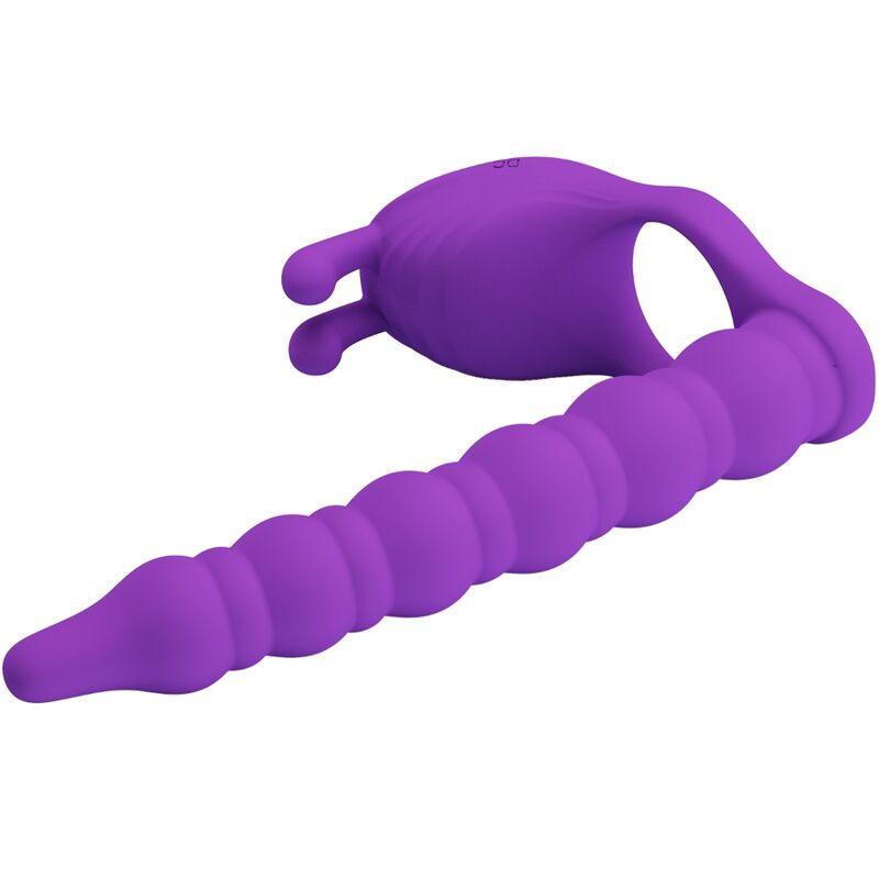Pretty Love Blackney - Anillo Peneano con Vibrador Anal Lila