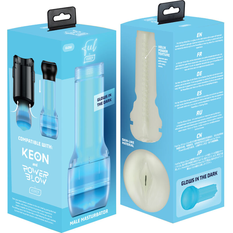 KIIROO Feel Glow in the Dark Stroker - Acariciador Luminiscente