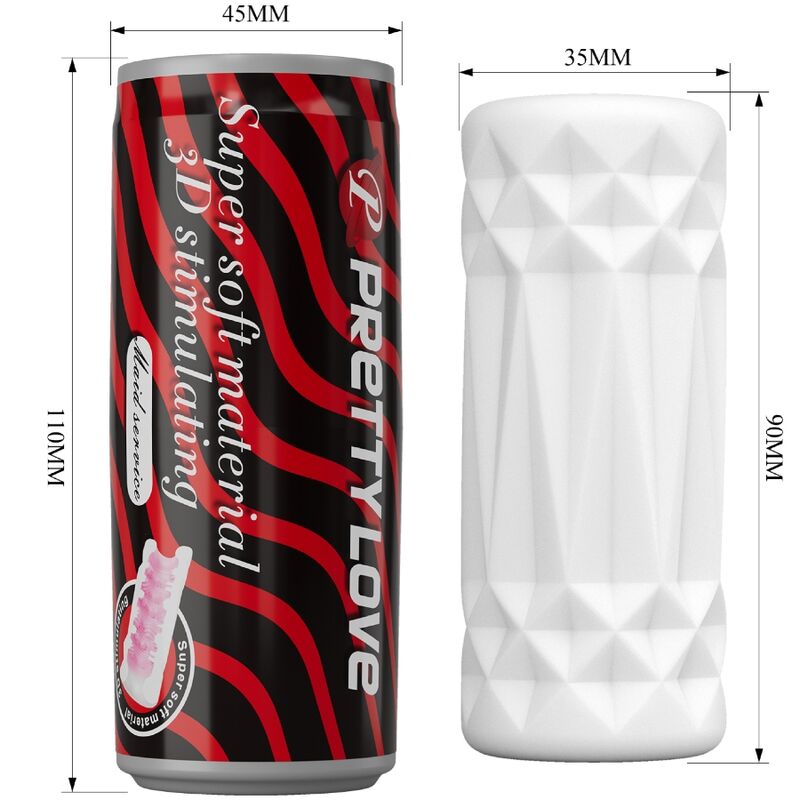 Pretty Love 3D Stimulator - Masturbador Portátil de TPR Suave