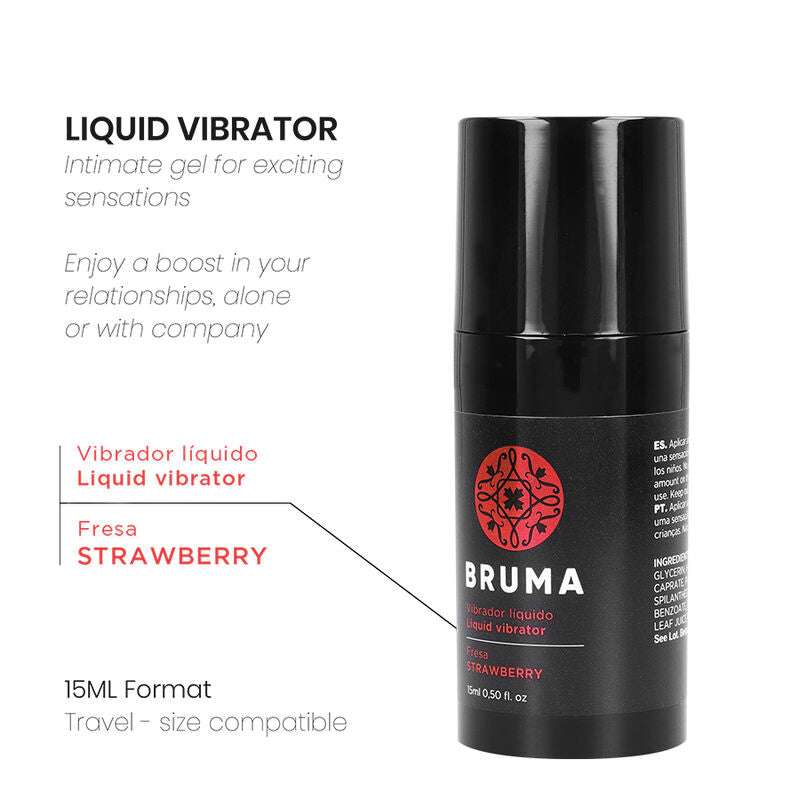 Bruma Liquid Vibrator Ultra Sliding Strawberry 15 ml
