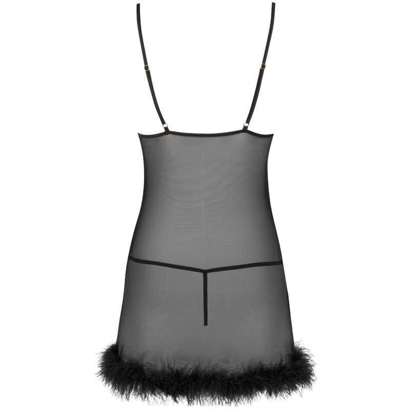 Livco Corsetti Zerunam - Set Babydoll + Tanga Negra