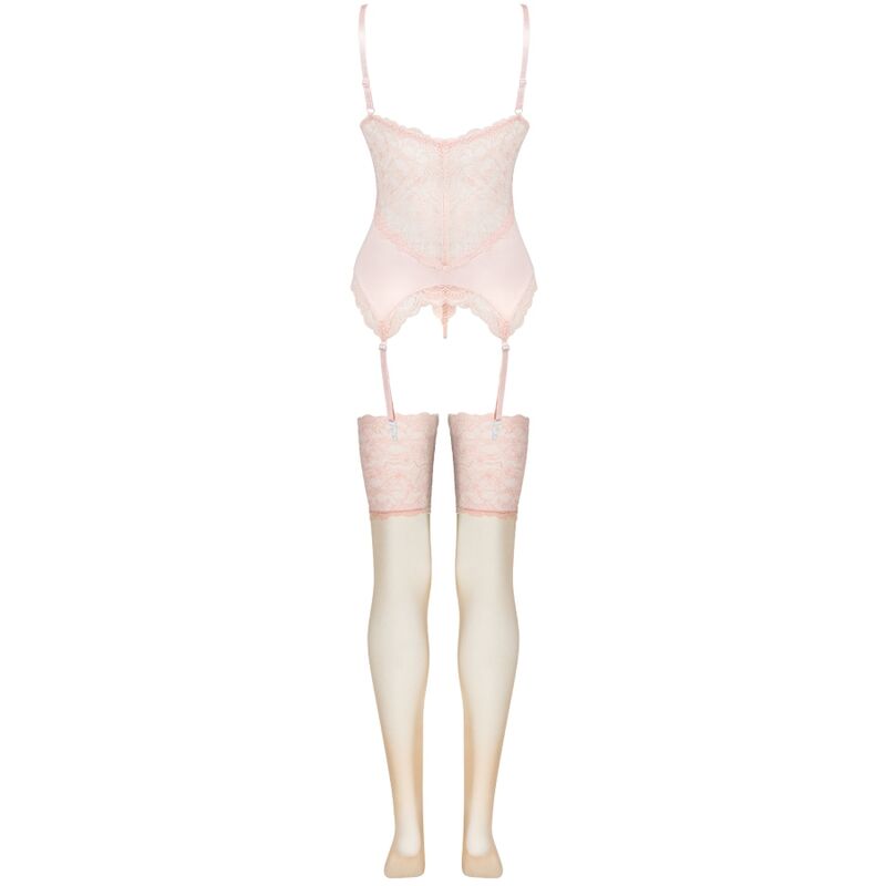 Livco Corsetti Fashion Persinne Peach - Set Corsé + Braga + Medias