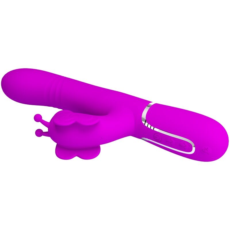 Pretty Love Multifunction Rabbit Vibrator 4 en 1 Butterfly Fuchsia