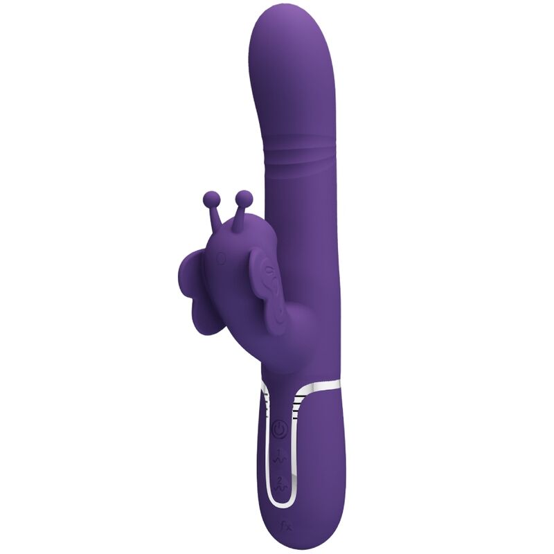 Pretty Love Multifunction Rabbit Vibrator 4 en 1 Butterfly Purple