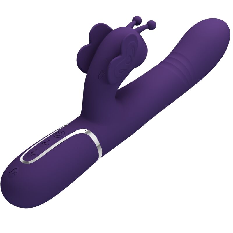 Pretty Love Multifunction Rabbit Vibrator 4 en 1 Butterfly Purple