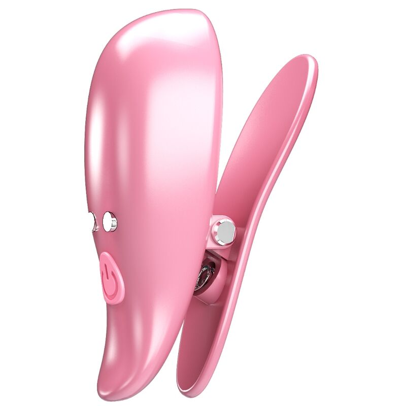 Pretty Love Leaf - Pinzas Vibrantes para Pezones Rosa