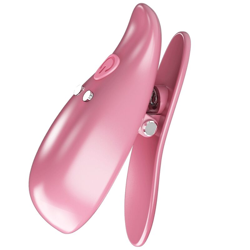 Pretty Love Leaf - Pinzas Vibrantes para Pezones Rosa