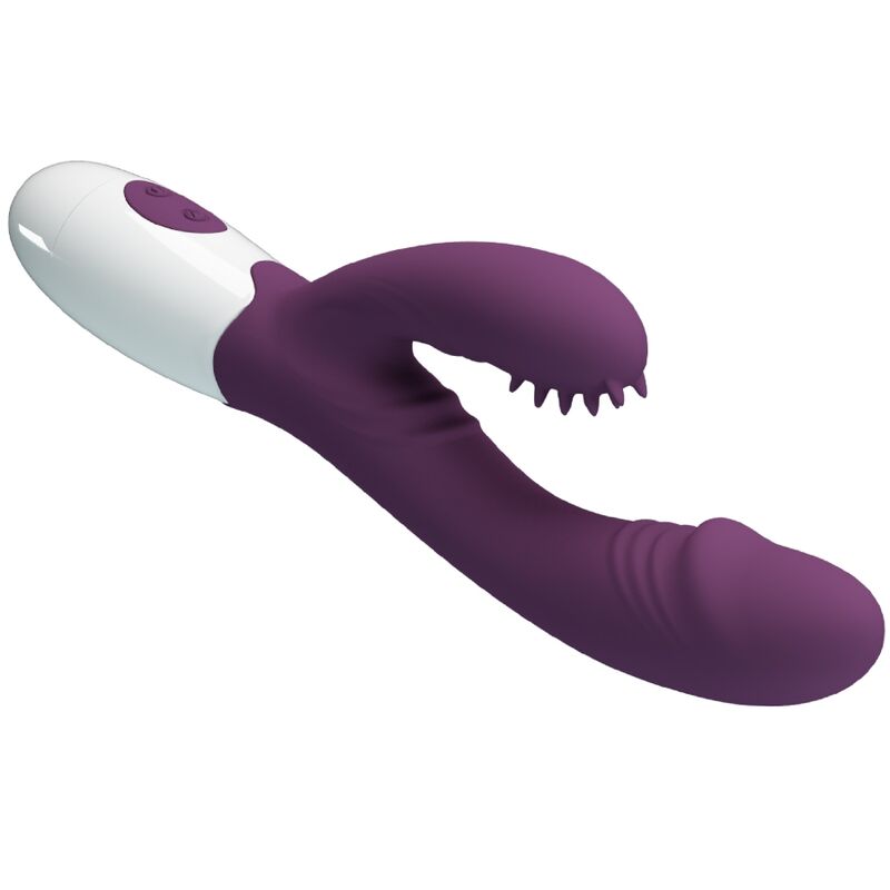 Pretty Love Andre Rabbit Vibrator & G-Point Stimulator Purple