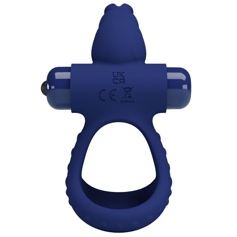 Pretty Love Luchito Double Vibrating Ring Rabbit Blue