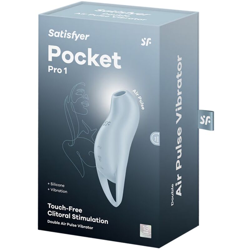 Satisfyer Pocket Pro 1 Estimulador de Clítoris Azul Claro