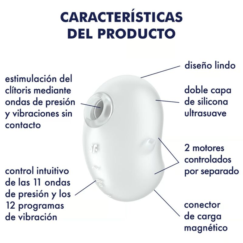 Satisfyer Cutie Ghost Lay-On Vibrator White