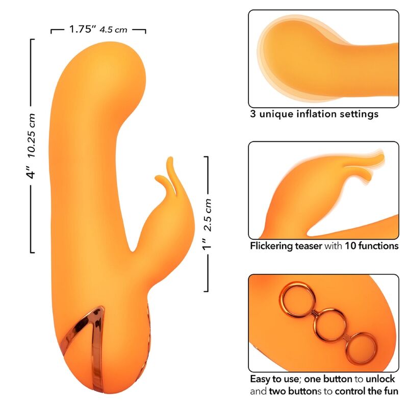 Montecito Muse Vibrator Rabbit Orange - California Dreaming