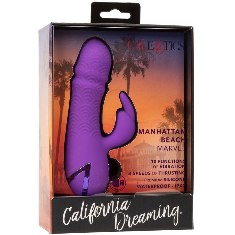 California Dreaming Manhattan Beach Marvel Vibrator Rabbit Purple
