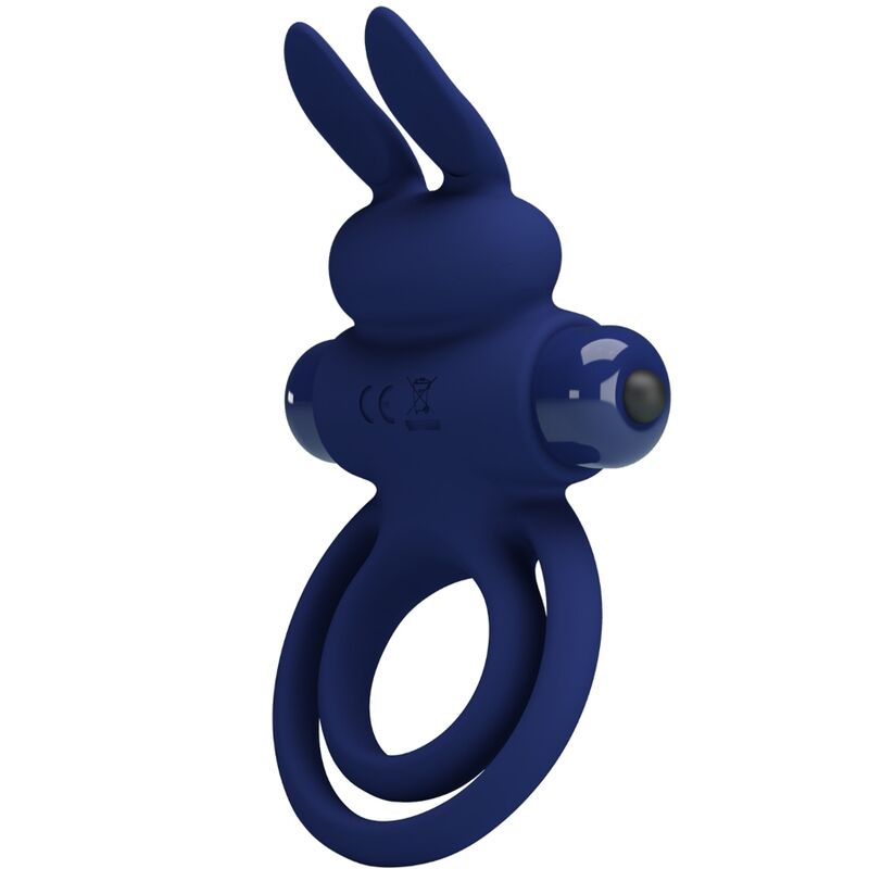 Pretty Love Darey Double Vibrating Ring Rabbit Blue