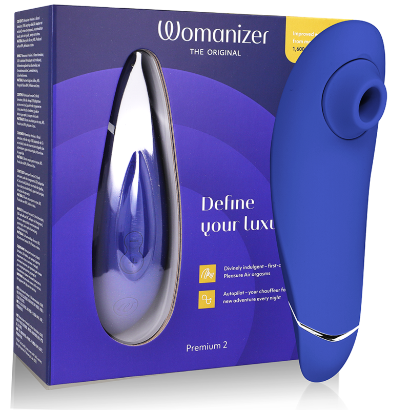 Womanizer Premium 2 Blueberry - Succionador de Bienestar Sexual