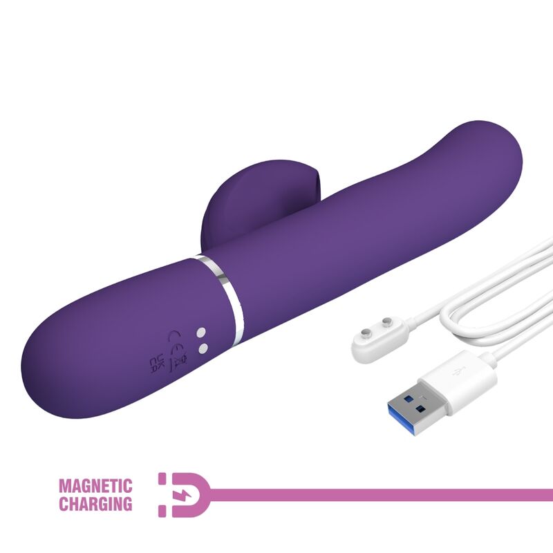 Pretty Love Perlita G-Spot Vibrator 3 en 1 Púrpura