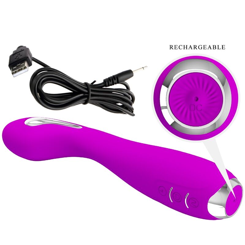 Pretty Love Hector Electroshock Vibrator con App - Violeta