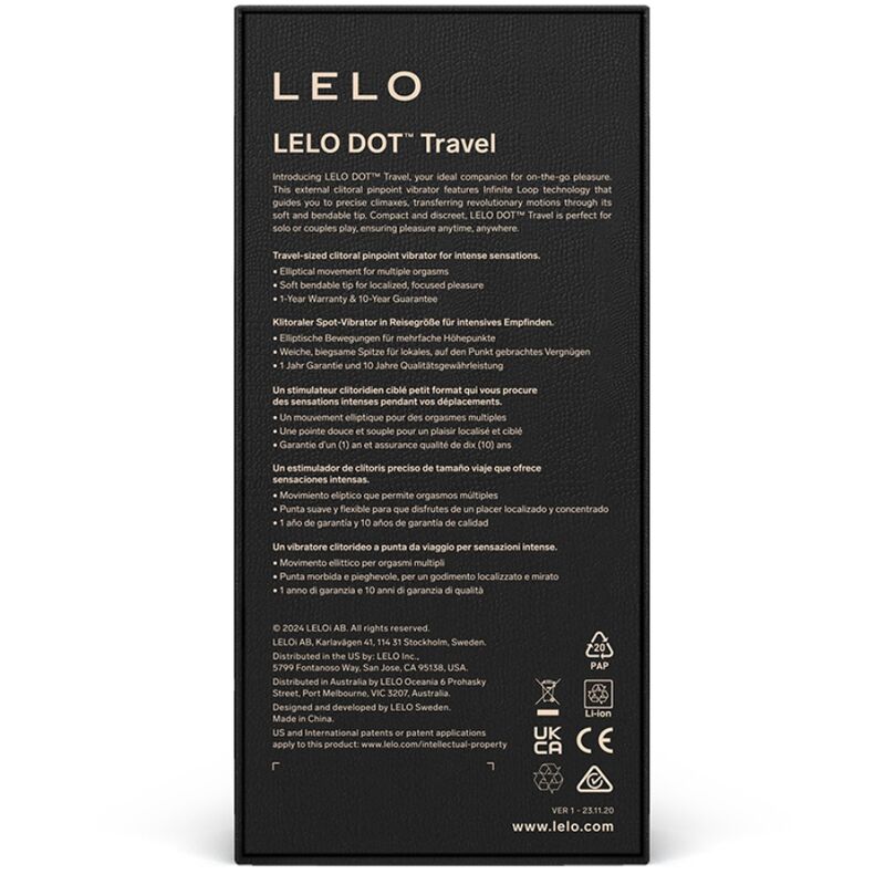 LELO DOT Travel - Estimulador Clitoridiano Portátil Púrpura